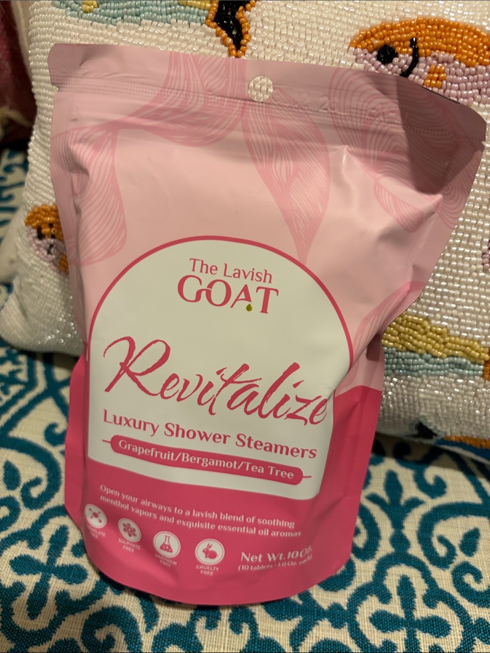 New pack of The Lavish Goat Shower Steamers 🚿